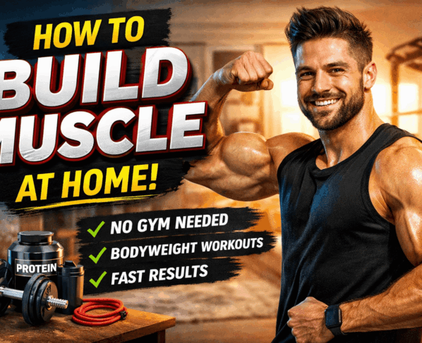 how to build muscle at home
