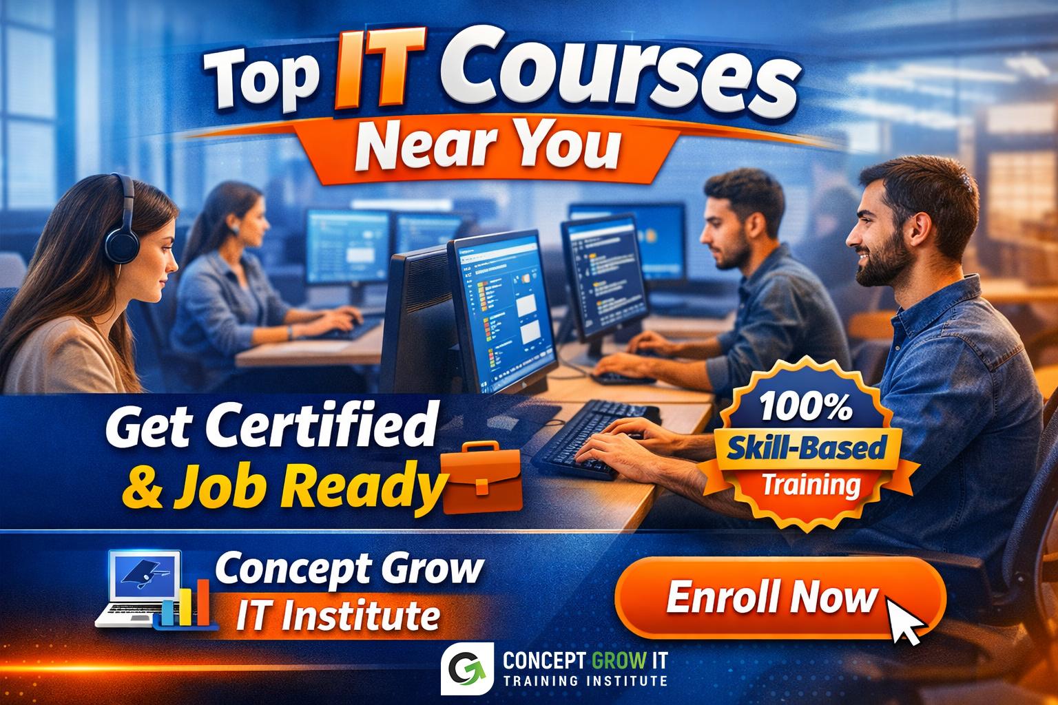 Best IT Courses in Sujanpur Tira | Certification Programs & Skill-Based Training – Concept Grow IT Institute